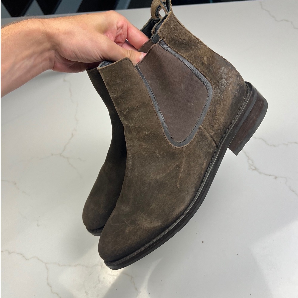 Thursday Boot Co Cavalier Chelsea Boots Mens 11.5 Mocha Suede 68473 20452